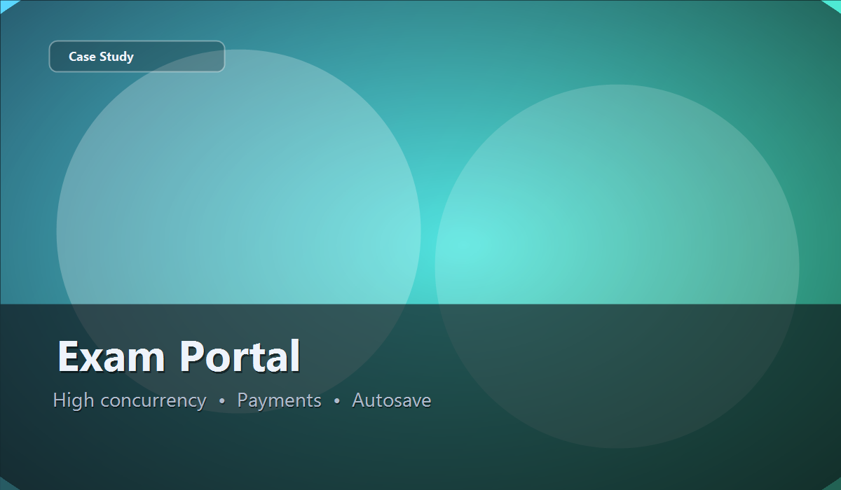 Cover image for Exam Portal project