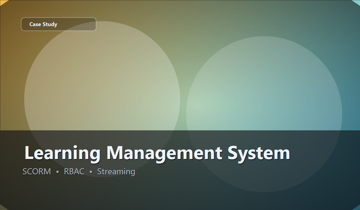Cover image for Learning Management System project